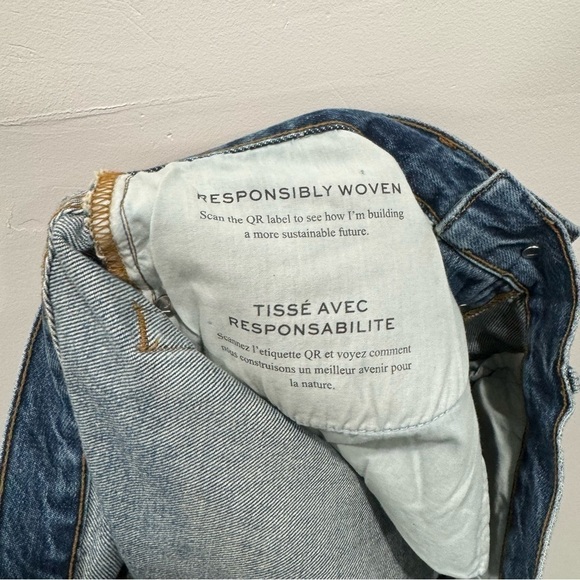 Frame High Rise Vintage Jeans Frays Northville Rips Size 28 - Picture 6 of 9